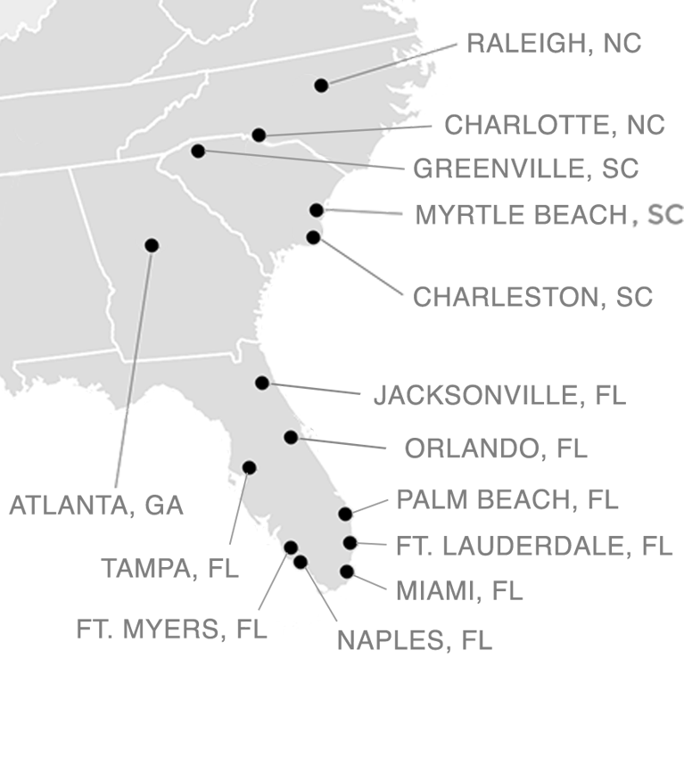 Loving Turf Companies Locations Map